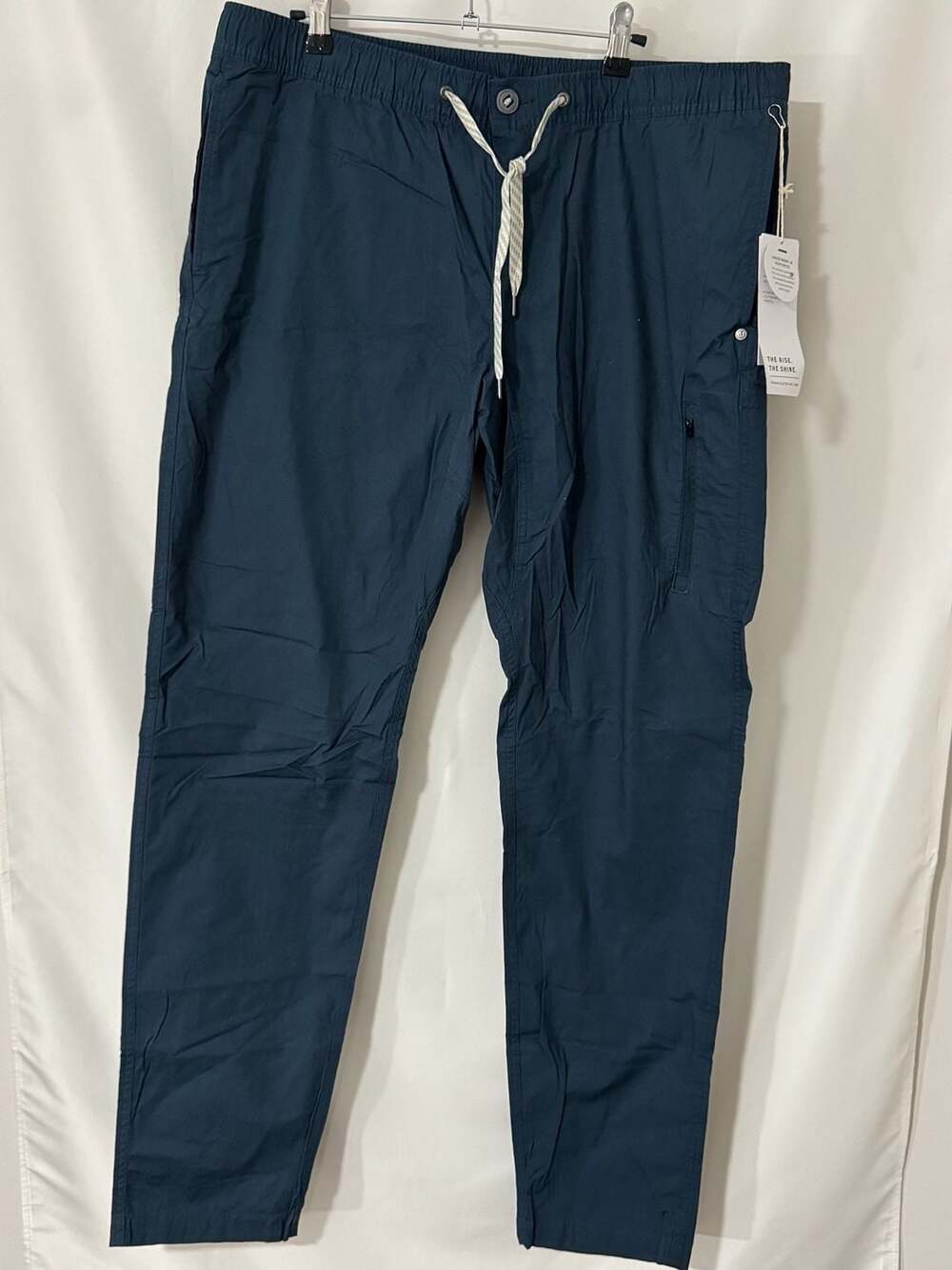 Vuori Ripstop Climber Pants Size Xx-Large Navy Blue Cargo Drawstring